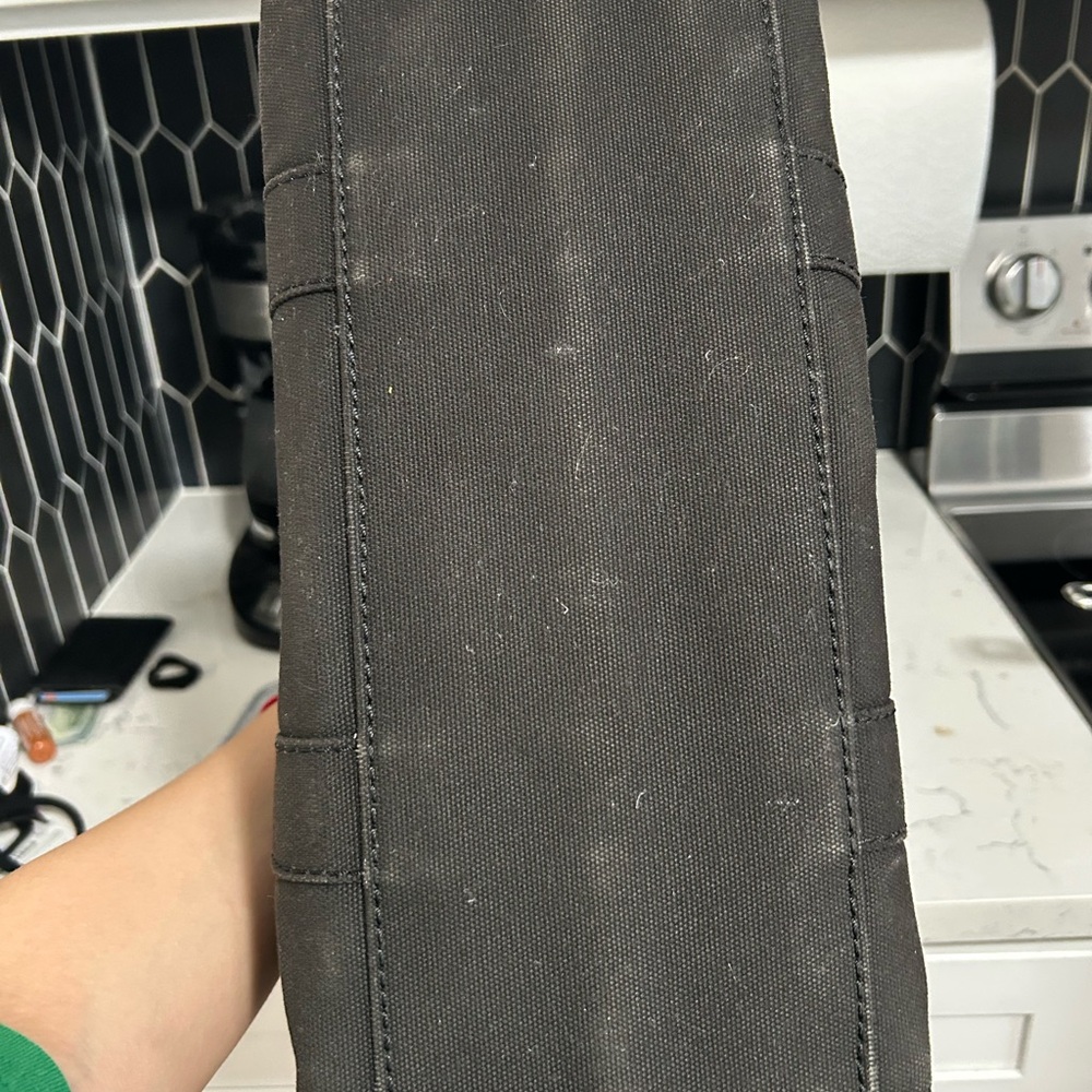 Marc Jacobs Black Canvas Tote Bag Medium - Picture 7 of 8
